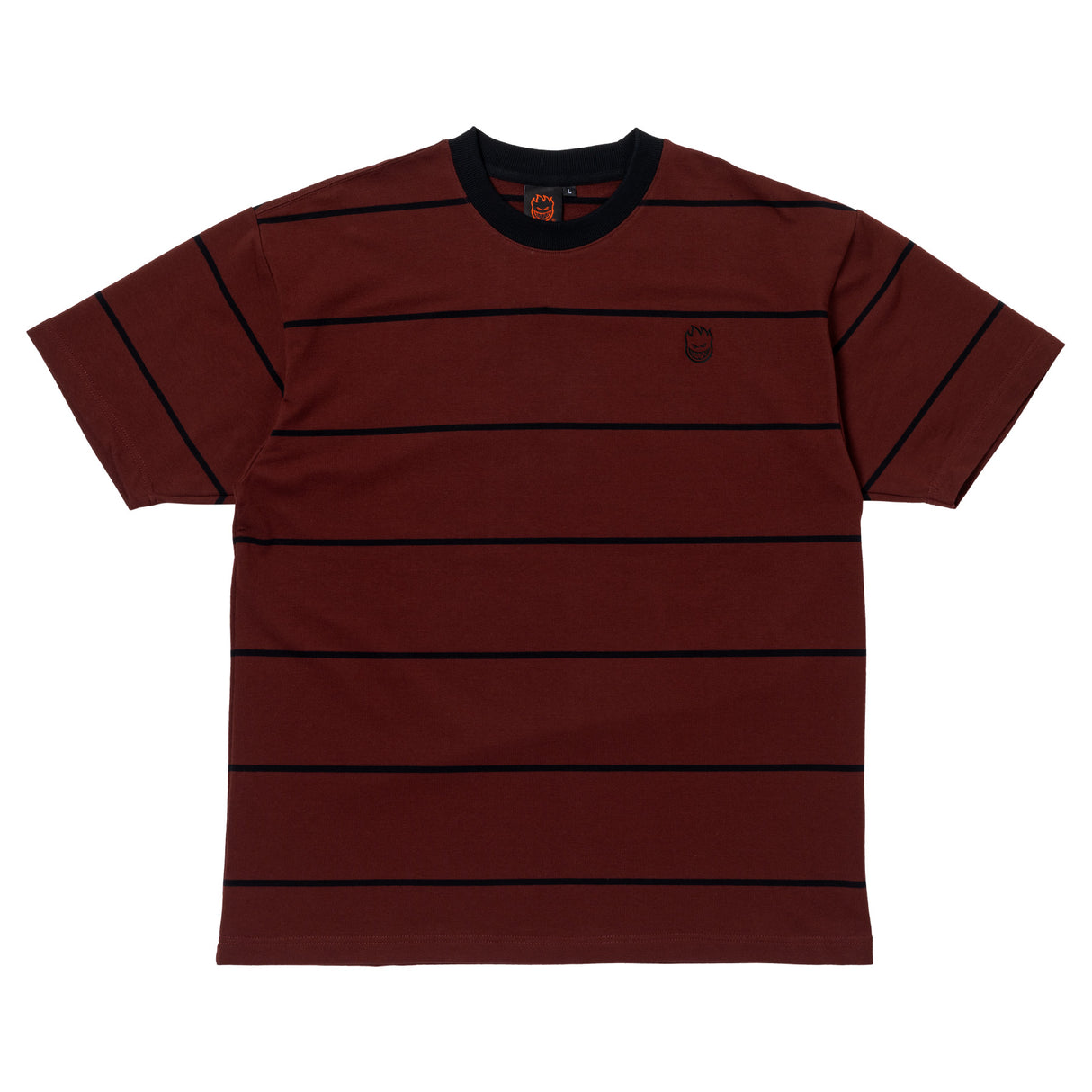 Spitfire Bighead Embroidered Burgundy / Black S/s Shirt