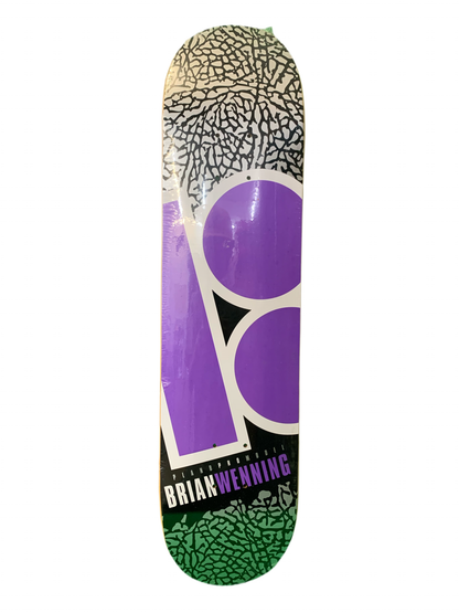 Plan B Brian Wenning Pro Model Silver/Purple 7.6" Classic Skateboard Deck