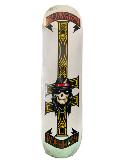 Deathwish Erik Ellington Appetite For Death White 8.25" Classic Skateboard Deck