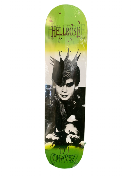 Hellrose DJ Chavez Portrait Green 2005 7.5" Classic Skateboard Deck