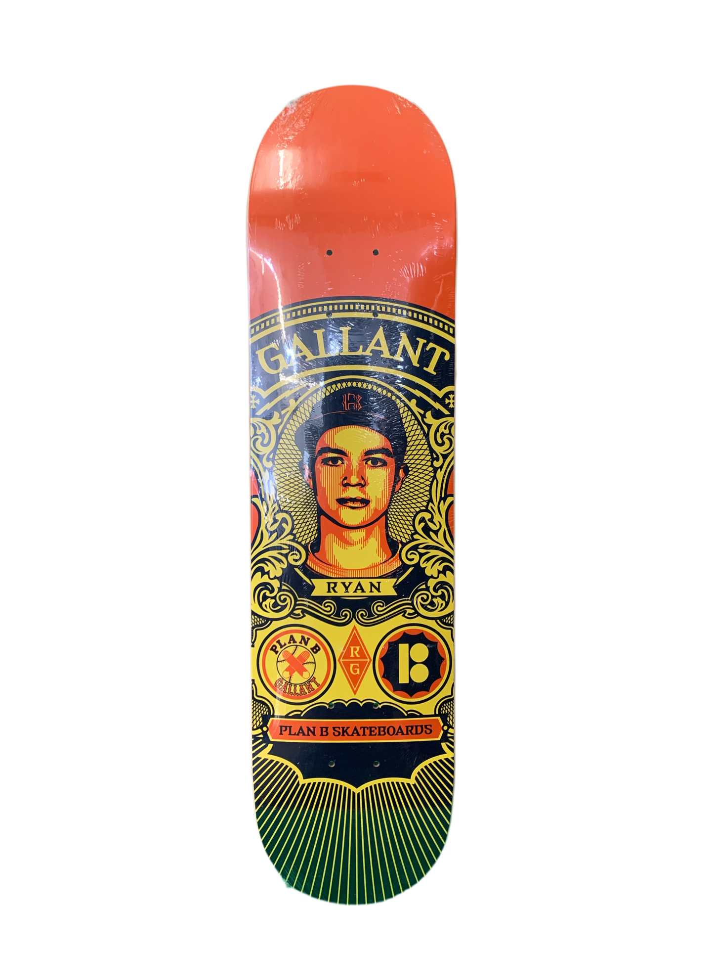 Plan B x Shepard Fairey Ryan Gallant Portrait 2005 7.6" Classic Skateboard Deck