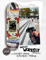 Krooked Bobby Worrest Bigfoot 8.3" Slick Twin Tail Skateboard Deck