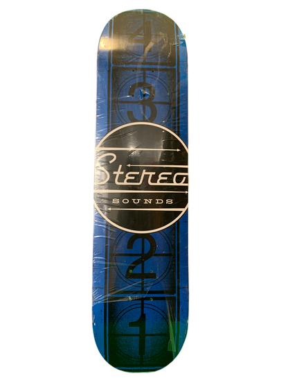 Stereo Sounds Film Reel Blue 7.75" Classic Skateboard