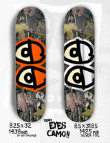Krooked Eyes Camo/Silver Foil 8.5" Skateboard Deck