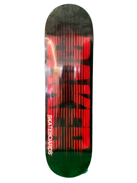 Baker Static Black/Red 8" Classic Skateboard Deck