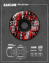 Spitfire 80HD Ransom Radial Full 56mm Black Cruiser Wheels