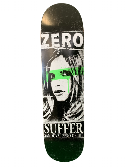 Zero Sandoval Suffer Zero or Die 7.75" Classic Skateboard Deck