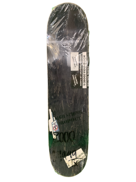 High School Dropout Old School Purple 8" Classic Skateboard Deck