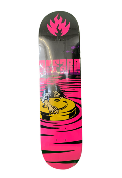 Black Label 2006 Adam Alfaro Happy Face Life Raft 7.8" Classic Skateboard Deck