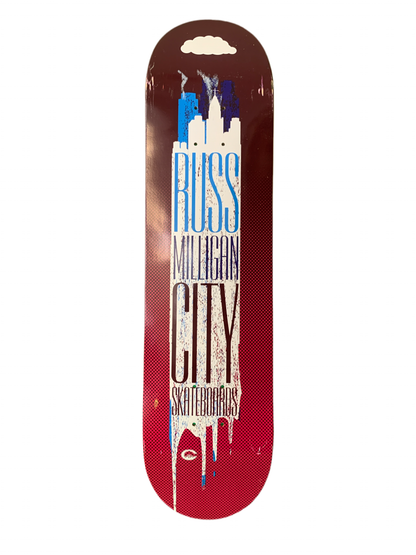 City Skateboards Russ Milligan Pro 7.5" Classic Skateboard Deck