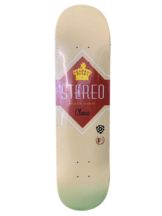 Stereo Premium Playing Classics 8" Classic Skateboard Deck