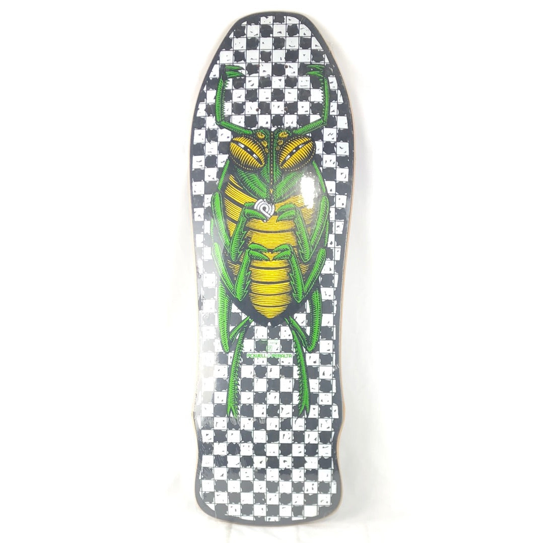 Powell Peralta Beetle Checkered Black/White/Green 9.5'' Skateboard Deck
