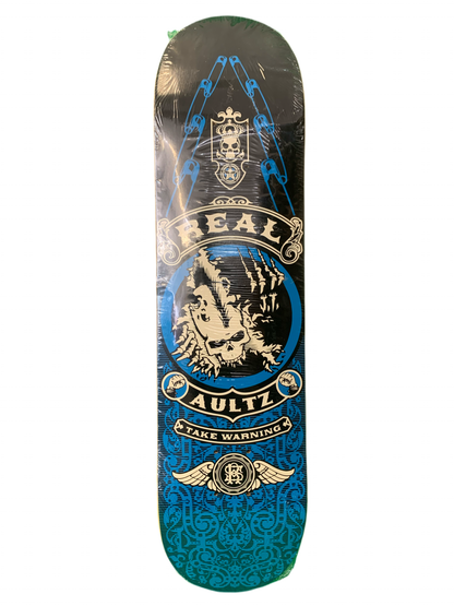 Real x Obey Aultz Take Warning 7.75" Classic Skateboard Deck