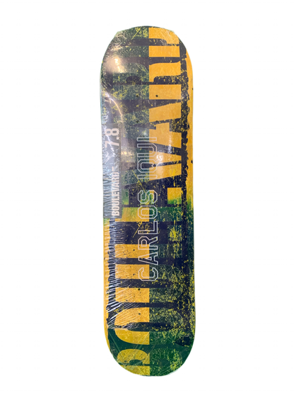 Boulevard Carlos Iqui Logo Name 7.8" Classic Skateboard Deck