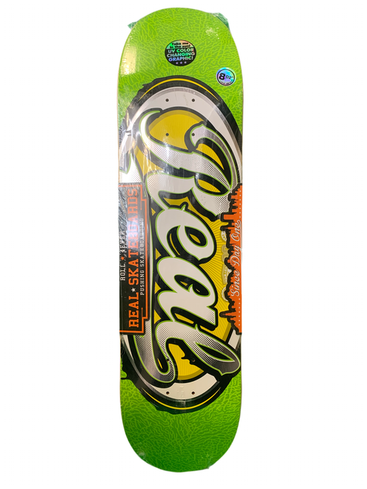 Real Dennis Busenitz UV Colorblast 8.25" Classic Skateboard Deck