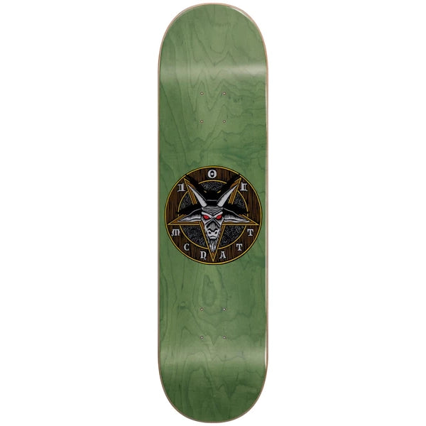 101 Mcnatt Star Of Satan Ht Green 8.5" Skateboard Deck