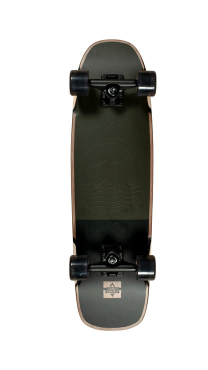 Dusters Beach 29" Black California Bear Cruiser Skateboard