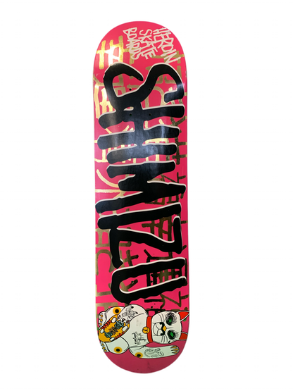 Heroin Daniel Shimizu Lucky Cat Pink 8.25” Classic Skateboard Deck