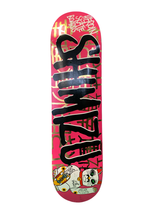 Heroin Daniel Shimizu Lucky Cat Pink 8.25” Classic Skateboard Deck