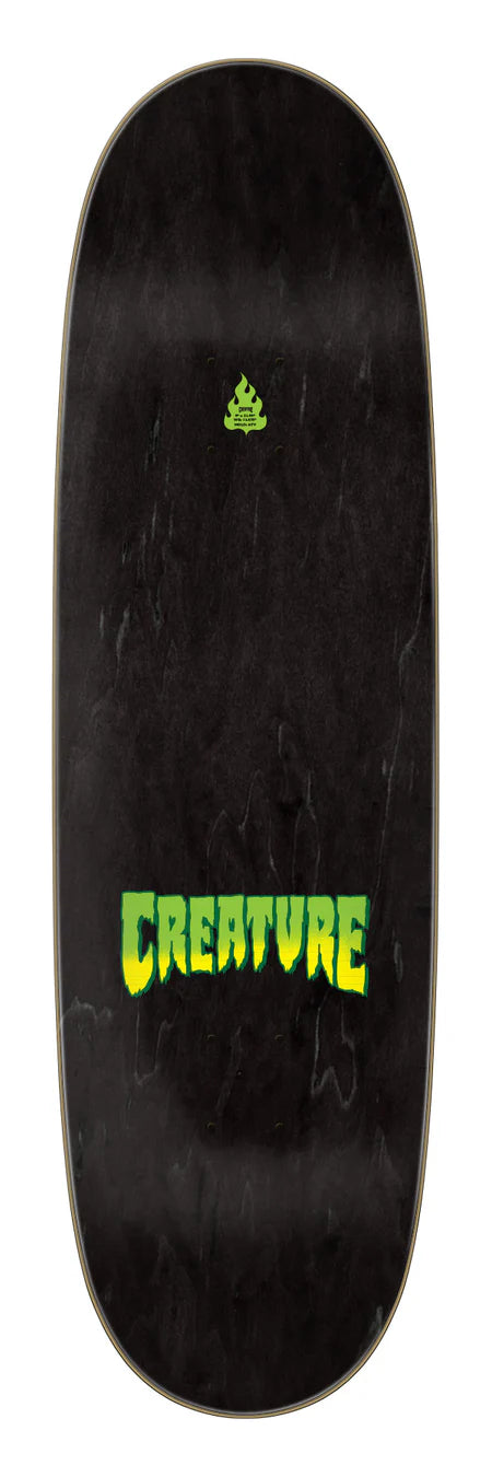 Creature Logo Spray Egg Shape 9" Skateboard Deck