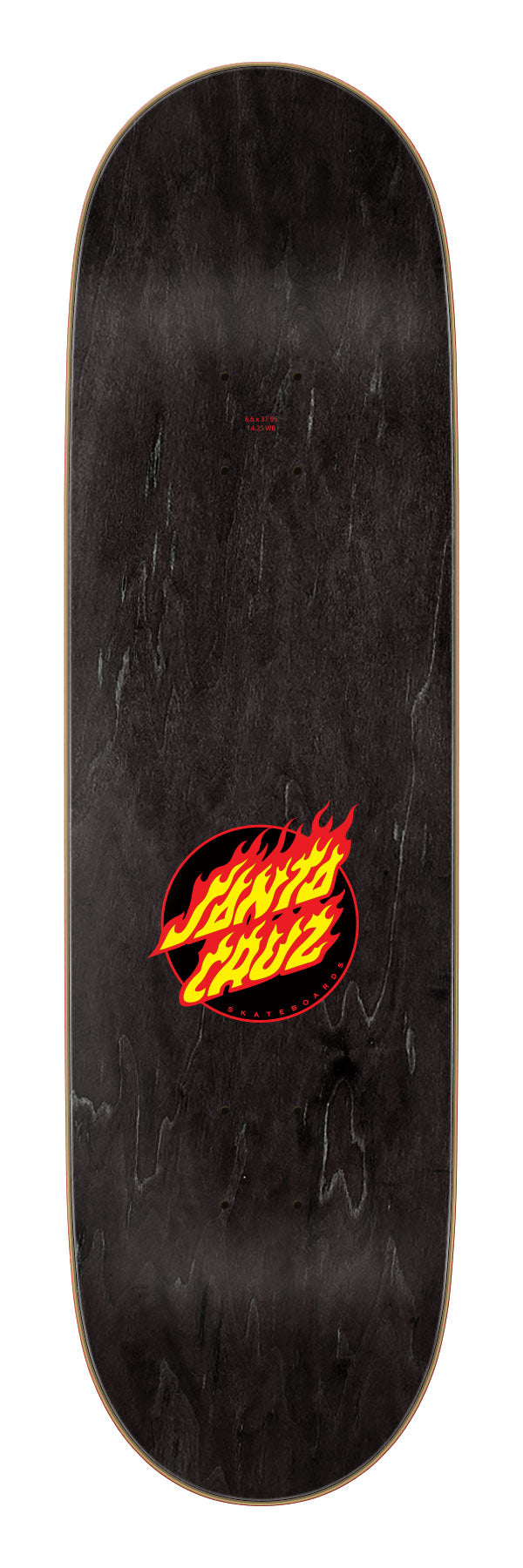 Santa Cruz Flame Dot 8.60" x 31.95" Skateboard Deck