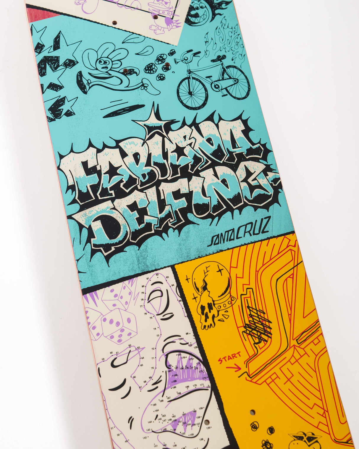 Santa Cruz Delfino Scribble FeelBase Pro 8.25" x 31.00" Skateboard Decks