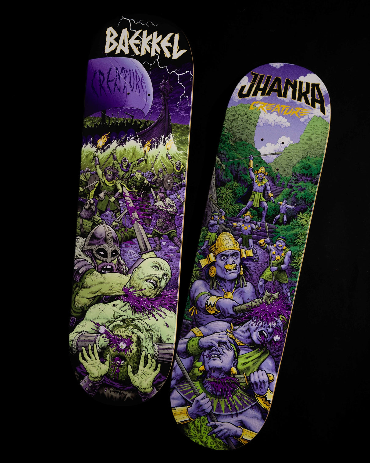 Creature Baekkel Warriors VX Deck 8.6" x 32.11" Skateboard Decks