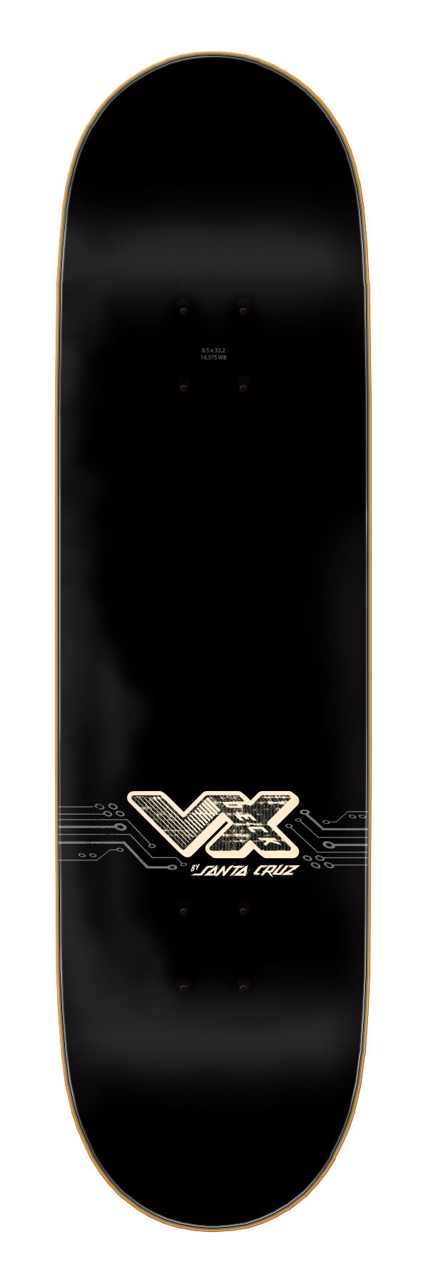 Santa Cruz Wooten Cyber VX Deck 8.5" x 32.2" Skateboard Deck
