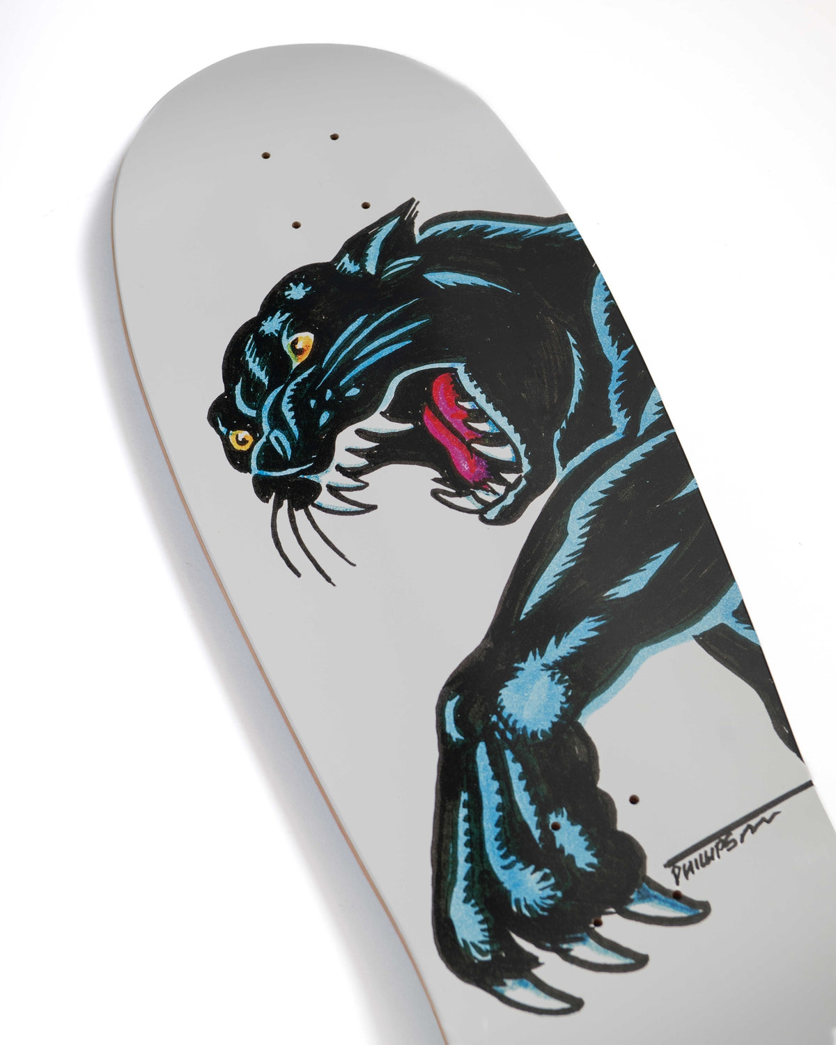 Santa Cruz Natas Sketch Panther Reissue 10.54" x 30.14" Skateboard Deck