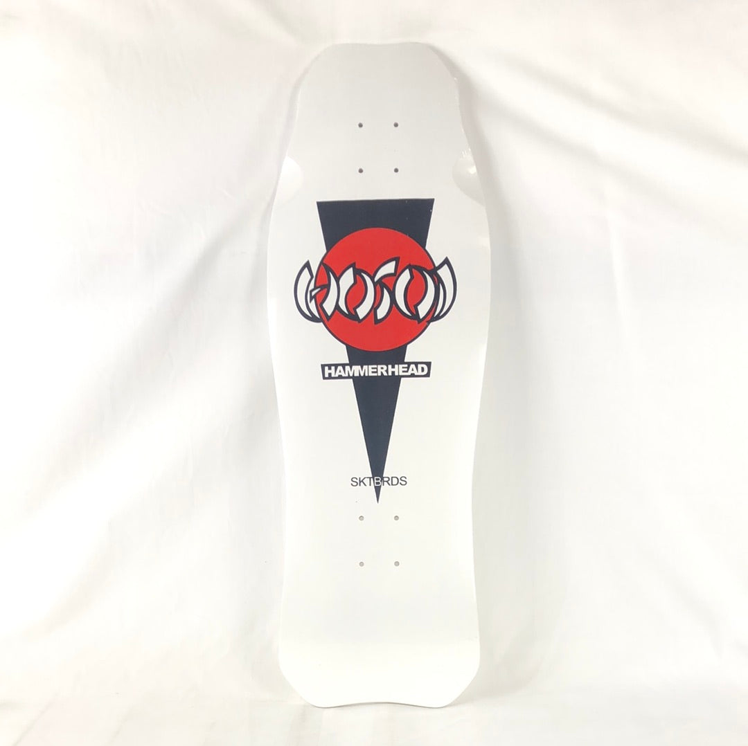 Hosoi OG Hammerhead  White Black Size 10.5" Shaped Skateboard Deck