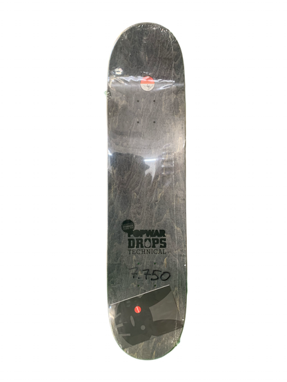 Popwar Justin Strubing Attention to Retail Drops Technical 7.75" Classic Skateboard Deck