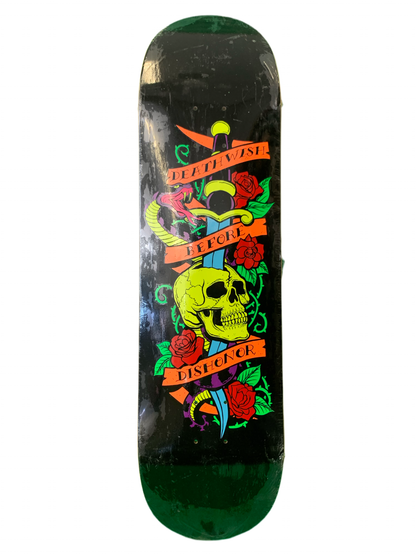 Deathwish Before Dishonor Black 8.25" Classic Skateboard Deck