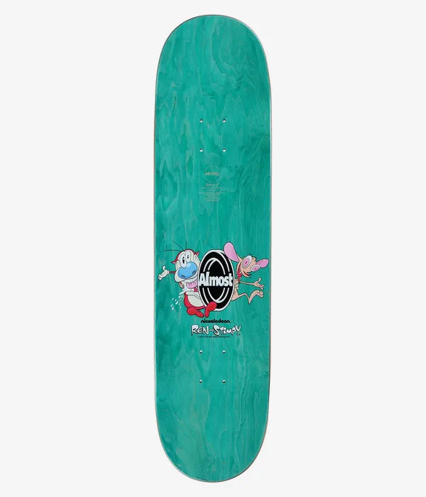 Almost Yuri Ren & Stimpy Mixed Up Resin 7 8.375" Skateboard Deck