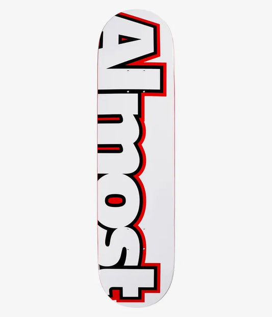 Almost Outliner White 8.0" Skateboard Deck