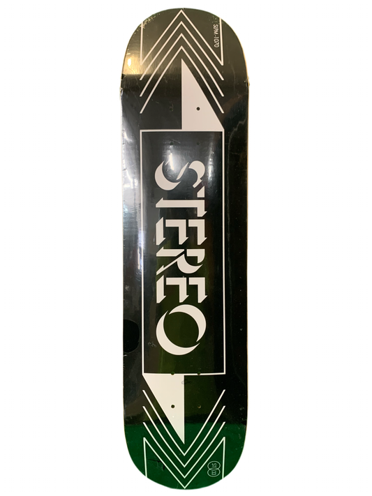 Stereo Shadows Team Logo Black 8" Classic Skateboard Deck