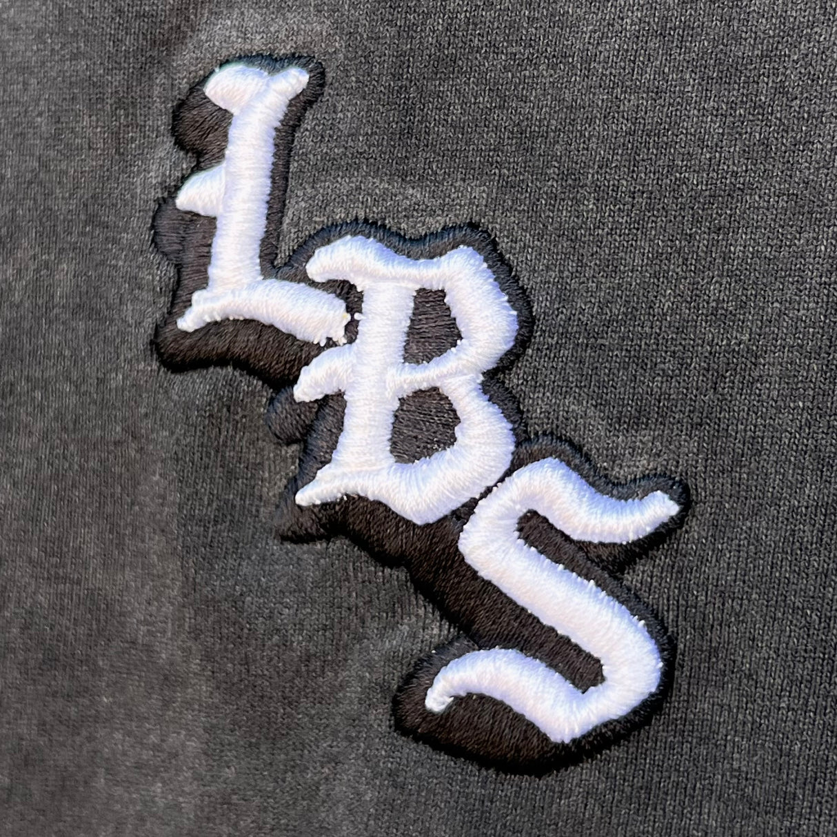 Long Beach Skate Co LBS Long Side Vintage Black Oversized S/s Shirt