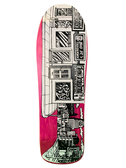 Prime Stick-O-Rama Assorted Stain 9.5" Classic Skateboard Deck with Stickers