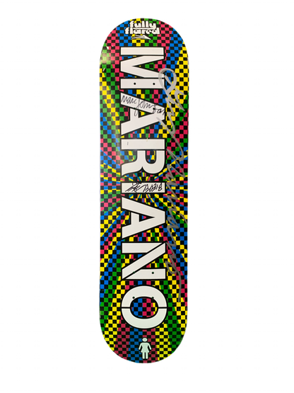 Girl x Lakai Fully Flared Guy Mariano Signed 2007 7.75" Classic Skateboard Deck