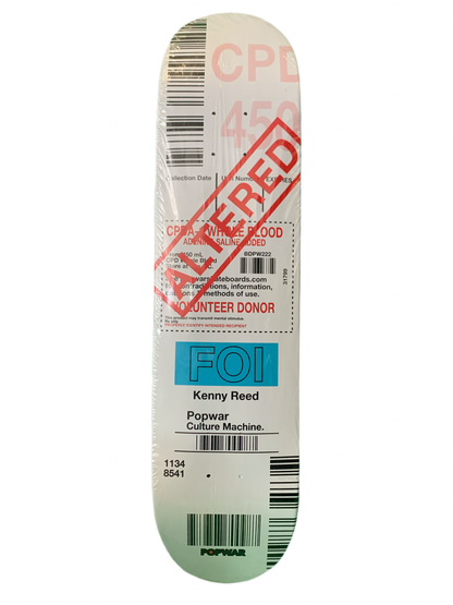 Popwar Kenny Reed Blood Drive Slip 7.75" Classic Skateboard Deck
