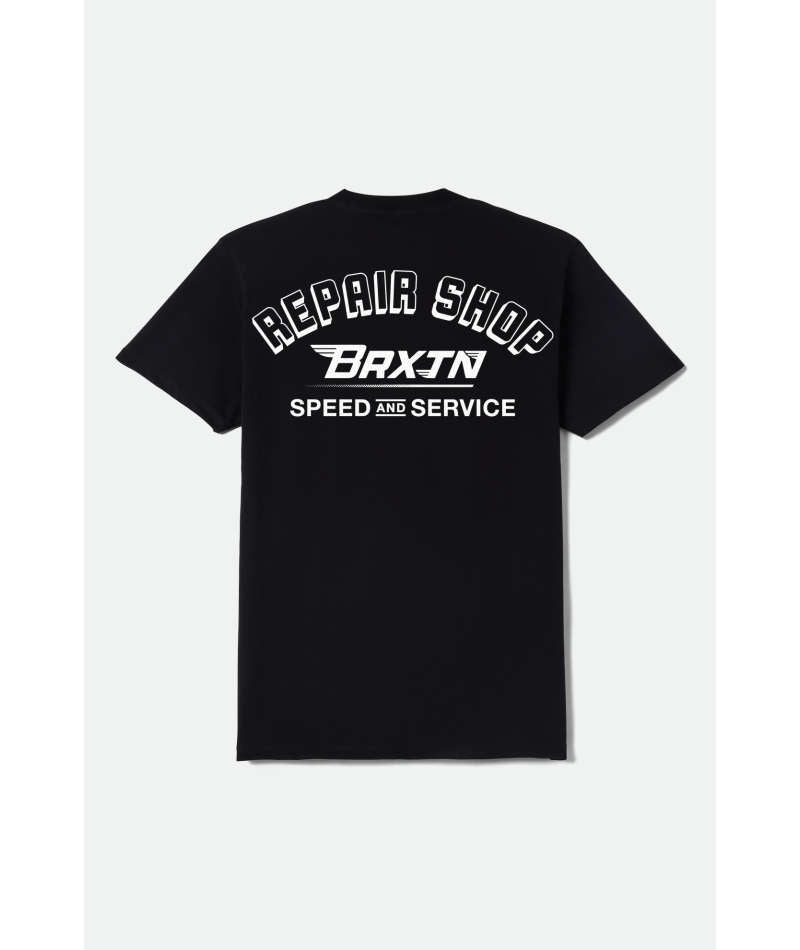 Brixton Free Black Worn Wash Standard S/s Shirt
