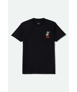 Brixton Dawg Black Worn Wash Standard S/s Shirt