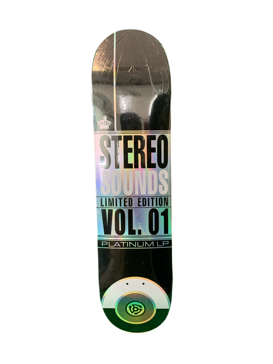 Stereo Sounds Limited Edition Vol 1 Platinum LP Black 7.5" Classic Skateboard Deck