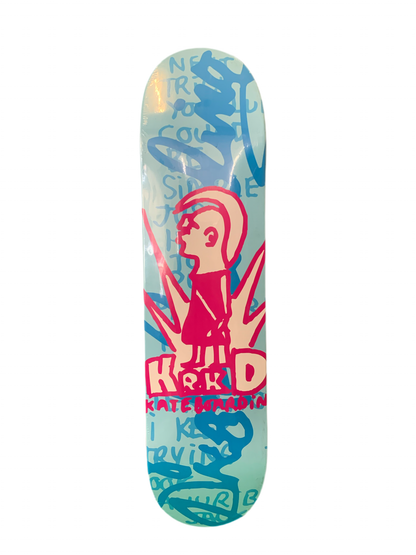 Krooked KRKD Skateboarding 7.6" Classic Skateboard Deck
