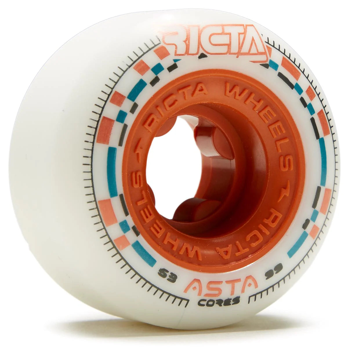 Ricta Asta Cores Round 99a 53mm White Wheels