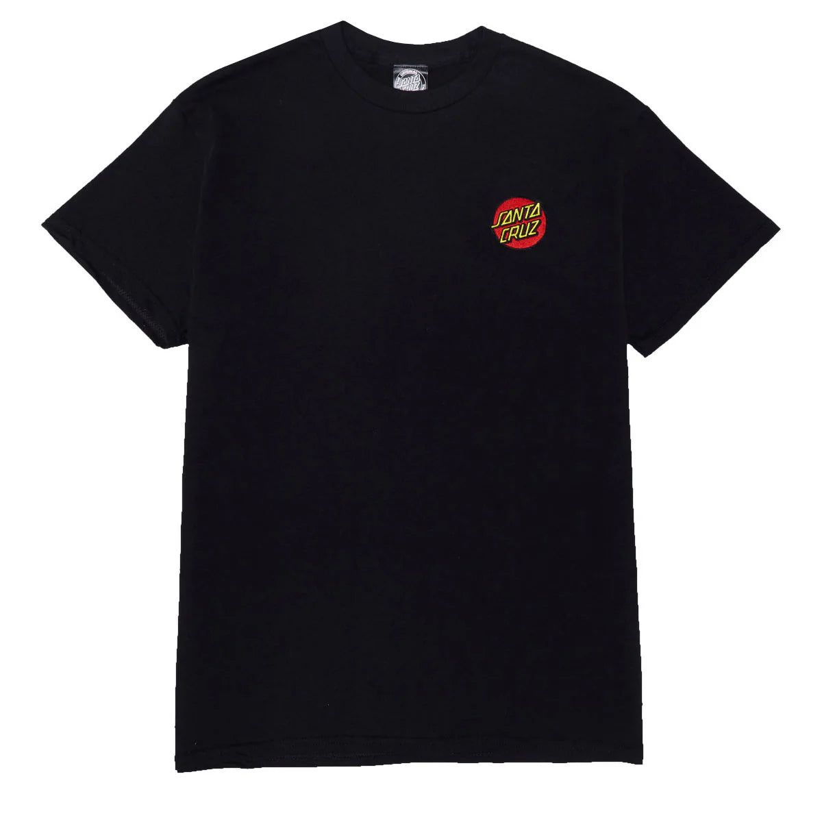 Santa Cruz Cruz Embroidered Black Heavyweight S/s Shirt