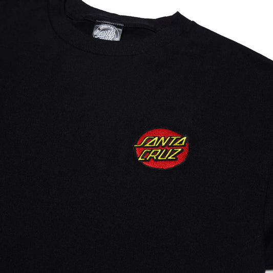 Santa Cruz Cruz Embroidered Black Heavyweight S/s Shirt