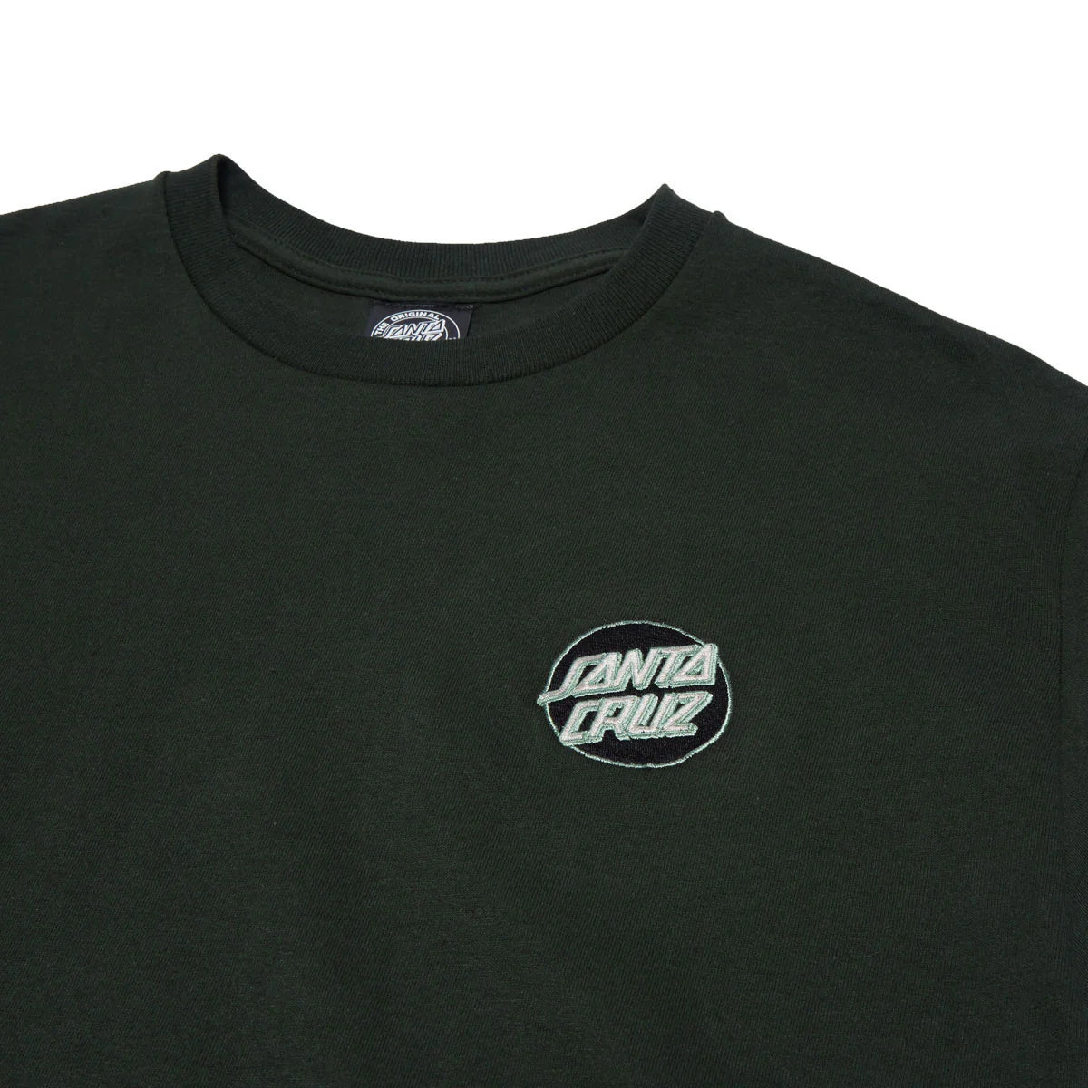 Santa Cruz Cruz Embroidered Forest w/ Black/Green Heavyweight S/s Shirt