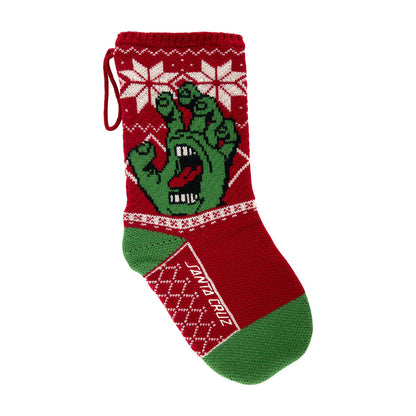 Santa Cruz Screaming Hand Xmas Red/Green Stocking