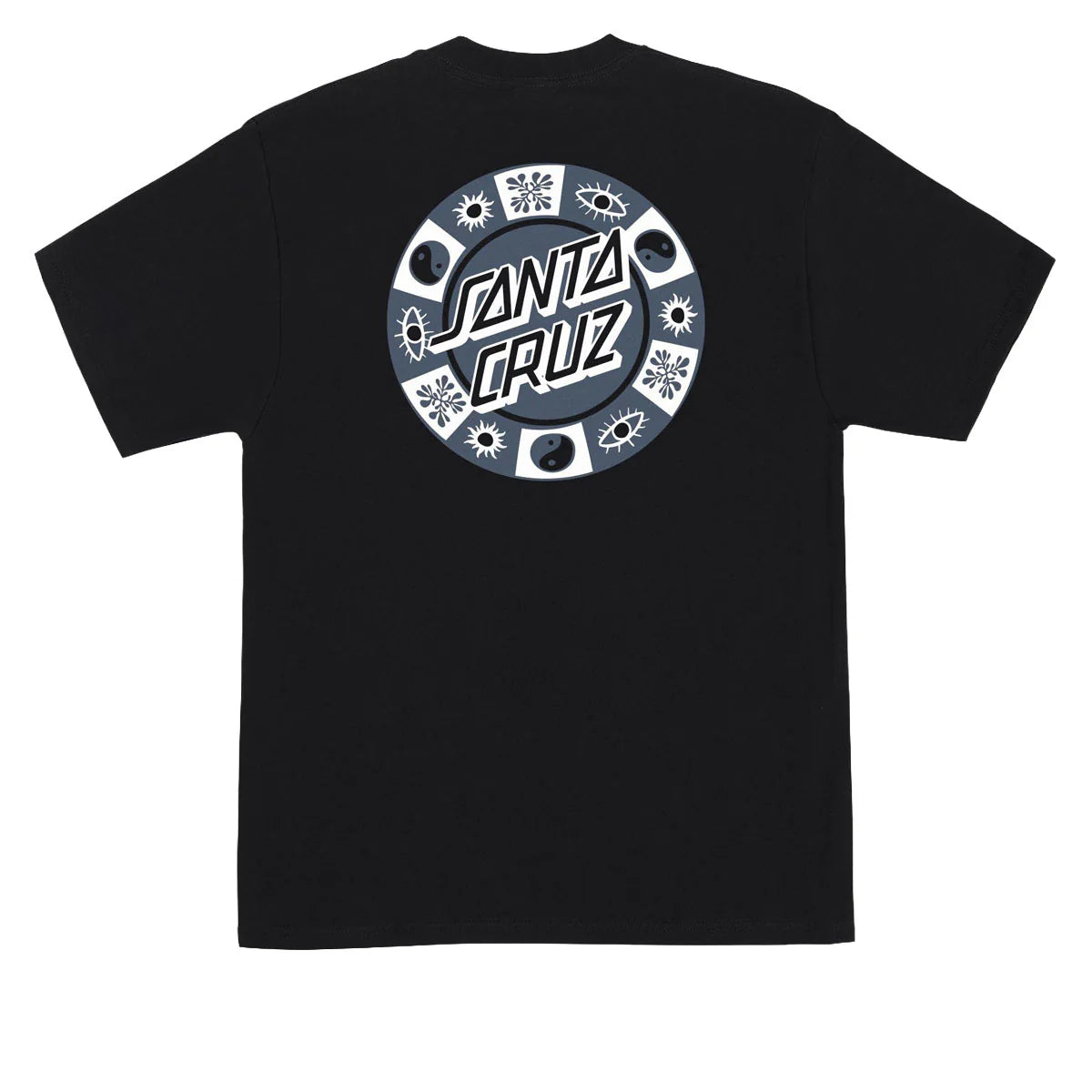 Santa Cruz Strange Check Black Heavyweight S/s Shirt