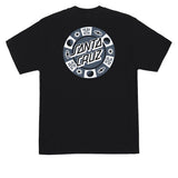 Santa Cruz Strange Check Black Heavyweight S/s Shirt